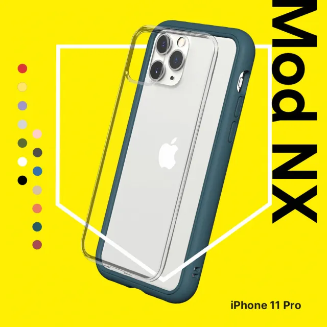 【RHINOSHIELD 犀牛盾】iPhone 11 Pro 5.8吋 Mod NX 邊框背蓋兩用手機保護殼(獨家耐衝擊材料)