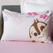 【HOLA】迪士尼系列粉萌季純棉床被三件組單人-奇奇蒂蒂(單人)