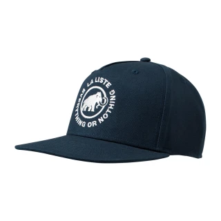 【Mammut 長毛象】La Liste Cap 聯名款有機棉棒球帽 海洋藍 #1191-01140