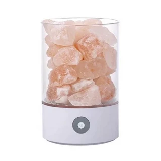 喜馬拉雅水晶玫瑰鹽燈(USB電源 開運 小夜燈 床頭燈 氛圍燈)