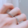 【LAPAGE】日本進口 織愛 鉑金 18K玫瑰金鑽石對戒/婚戒(繪畫系列)