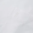 【ROBERTA 諾貝達】台灣製 進口素材 職場必備 合身版異色領短袖襯衫(白色)