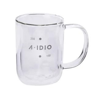 【HOLA】A-IDIO｜雙層隔熱玻璃杯310ml