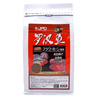 【JPD】JPD日動日本原裝公司貨花羅漢凸頭專用飼料增艷成長500G(善玉菌配方)