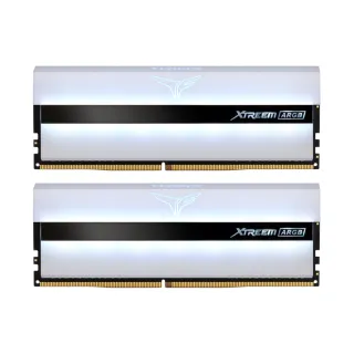 【Team 十銓】T-FORCE XTREEM ARGB WHITE DDR4-3200 32GBˍ16Gx2 CL16 桌上型超頻記憶體