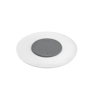 【Philips 飛利浦】66134 LED無線充電小碟燈-白色(PC001)