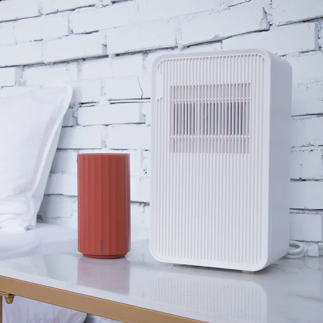 【Roommi】2公升輕量除濕機+Ljus香氛水氧機(RMDH01+RMAD01)