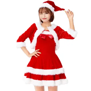 【Angel 天使霓裳】耶誕服 聖誕甜心女僕 狂熱聖誕舞會角色服(紅F)