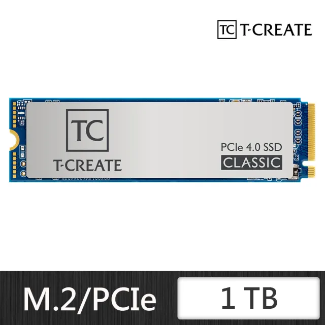 Team 十銓】T-CREATE 創作者CLASSIC 1TB M.2 Gen4 PCIe SSD 固態硬碟