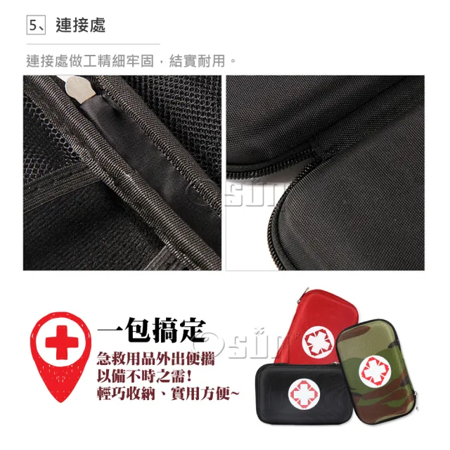 【Osun】EVA牛津布防壓好攜帶醫藥包/急救包/藥品保健收納包2個一組(多款任選/CE384-)