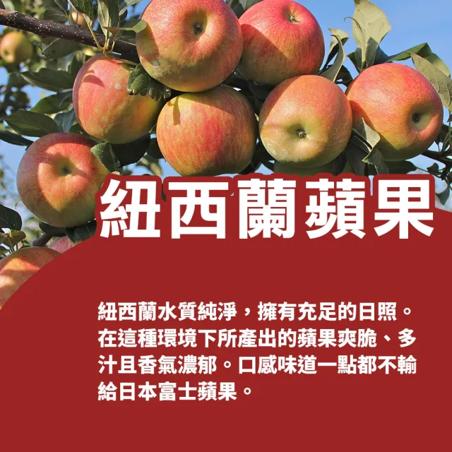 【甜露露】紐西蘭蘋果35入x1箱(9-9.5kg±10%)