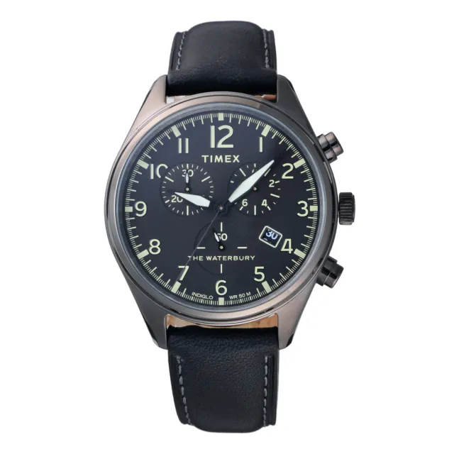 【TIMEX】刻劃時代計時皮帶腕錶(TW2R88400)