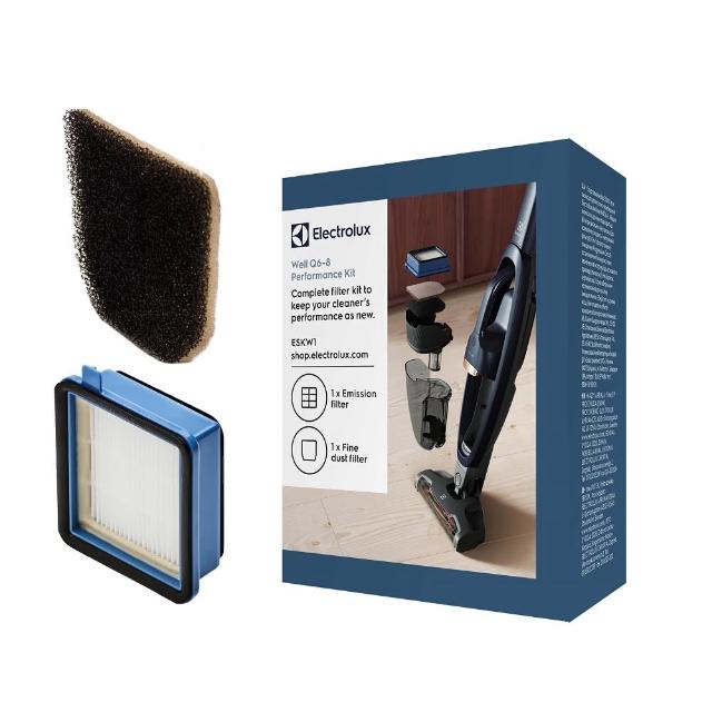  Electrolux 伊萊克斯 ESKW1 專用濾網套件，包含雙面海棉濾網 x1 及 HEPA 濾網 x1，高效捕捉空氣中細菌、灰塵與過敏原，確保空氣清新。產地中國，新品瑕疵保固，適合伊萊克斯吸塵器使用，易安裝維護，提升過濾效能。 