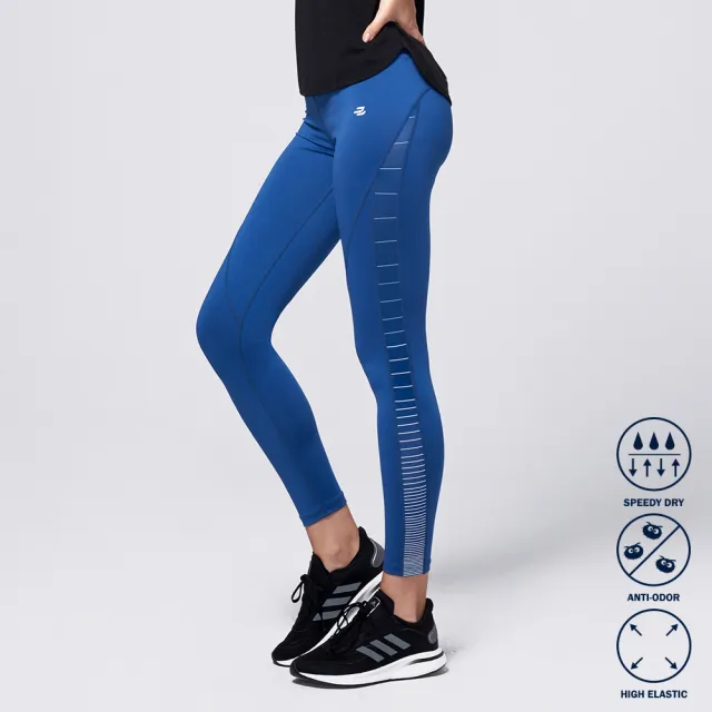 【BATIS 巴帝斯】高彈力漸層線條機能運動緊身褲 Legging - 女 - 兩色(吸濕排汗)