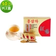 【金蔘】6年根韓國高麗紅蔘茶(50包 盒 共2盒)