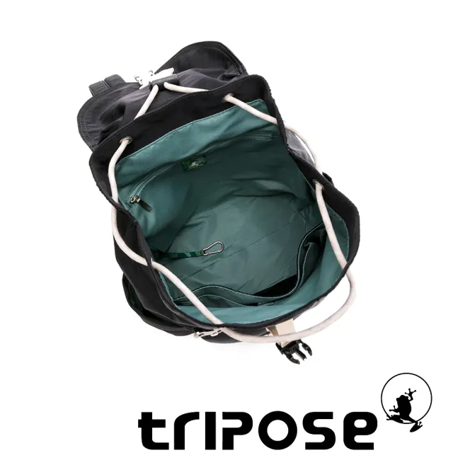 【tripose】MEMENTO微皺尼龍輕量後背包-小(經典黑)