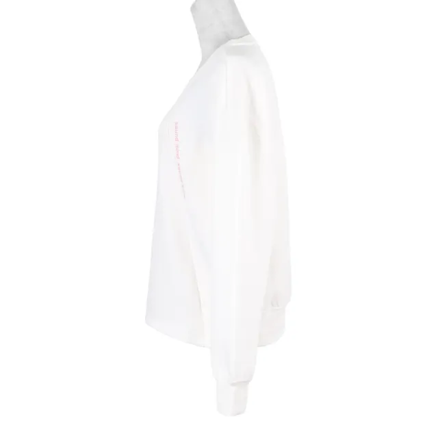 【asics 亞瑟士】Asics Shirts 女 長袖 上衣 休閒 棉質 舒適 經典 百搭 米白(2032C074-101)