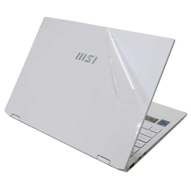 【Ezstick】MSI 微星 Summit E13FlipEvo A11MT 白色機 二代透氣機身保護貼(含上蓋貼、鍵盤週圍貼、底部貼)