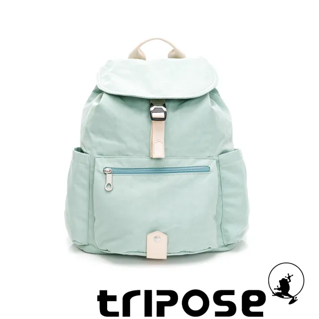 【tripose】MEMENTO微皺尼龍輕量後背包-大(薄荷綠)