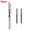 【Pentel 飛龍】ENERGEL infree極速鋼珠筆0.5(1筆2芯)