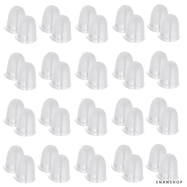 【ENANSHOP 惡南宅急店】矽膠耳塞40入組 耳針式 耳環配件 耳扣 塑料後扣式耳堵 矽膠 耳塞-0345D