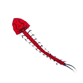 【888ezgo】7米長大紅蜈蚣造型風箏（全配/附150米輪盤線）