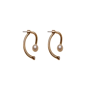 【Eclare & Miel】優雅氛圍氣質珍珠耳環RAER0098(金色)