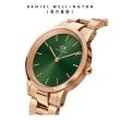 【Daniel Wellington】DW 手錶  Iconic Link Emerald 28mm/32mm森林綠精鋼錶(DW00100421)