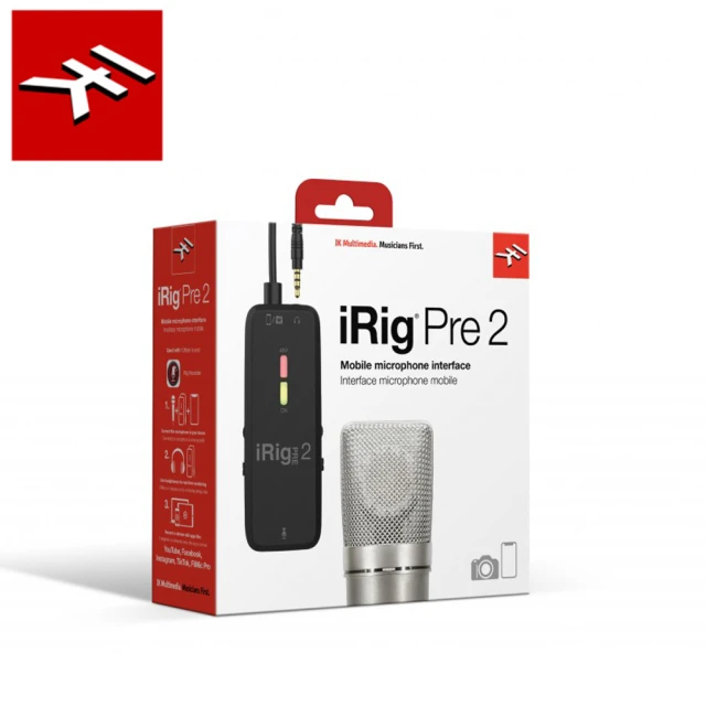 IK Multimedia iRig Pre 2 行動錄音介面(台灣公司貨 商品保固有保障)