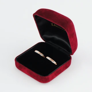 【AndyBella】魅力紅珠寶盒(戒指盒; 對戒盒)