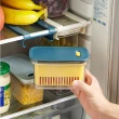【iRoom 優倍適】懸掛式冰箱抽屜密封保鮮盒(廚櫃收納瀝水盒)