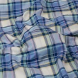 【ROBERTA 諾貝達】台灣製 進口素材 腰身嚴選 休閒逸致格紋短袖襯衫(藍色)
