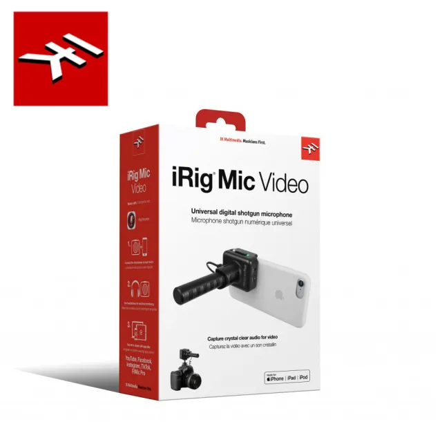 【IK Multimedia】iRig Mic Video 指向性收音麥克風(台灣公司貨 商品保固有保障)