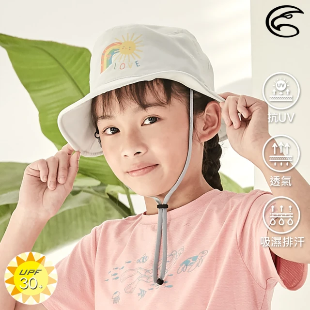 【ADISI】青少年抗UV透氣快乾印花雙面盤帽 AH21020(UPF30+ 防紫外線 防曬帽 遮陽帽)