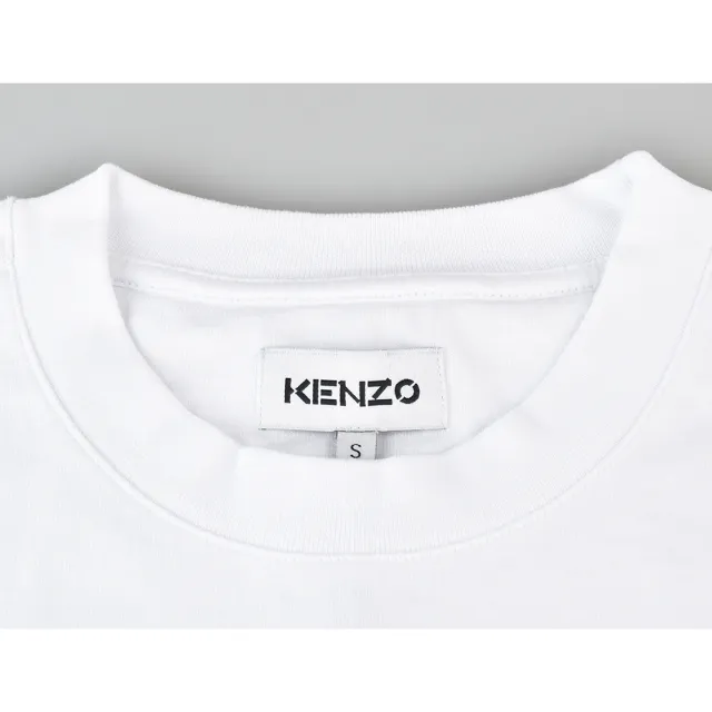 【KENZO】KENZO彩色印花LOGO純棉寬鬆短T(S/M/L/白)