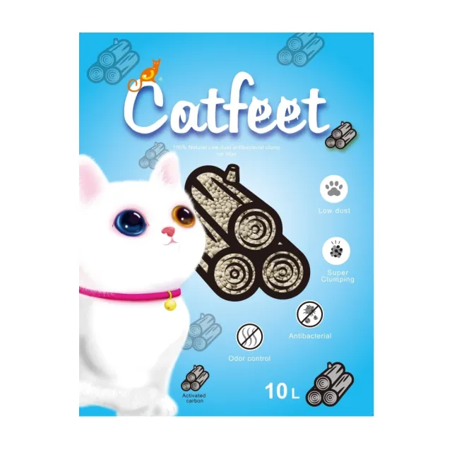 【CatFeet】低粉塵抗菌凝結貓砂 10L/7kg（凝結型貓砂）
