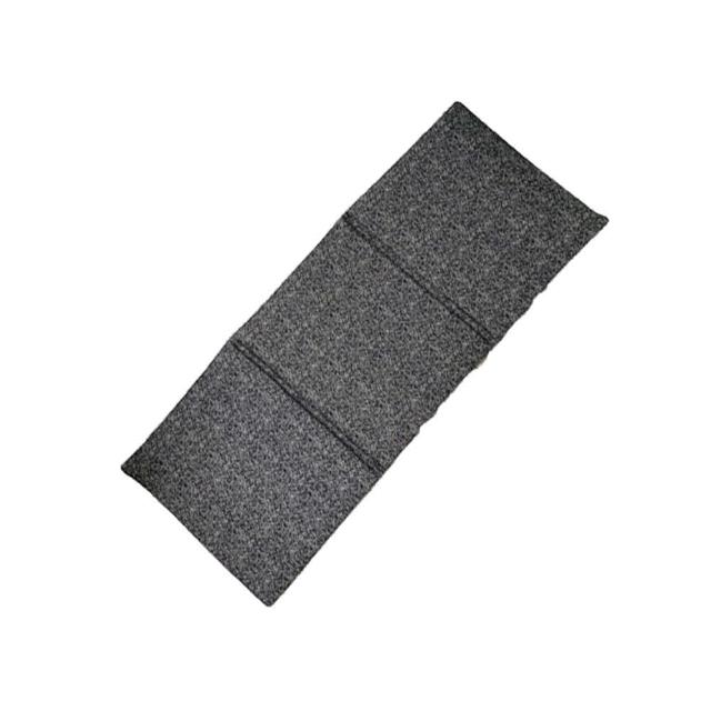 【J&N】雅倫滾條三人止滑坐墊 - 55x165X3cm(黑-1入)