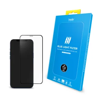 【hoda】iPhone 12 mini 5.4吋 2.5D 抗藍光滿版玻璃保護貼(附貼膜神器)