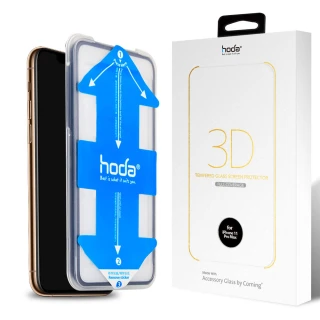 【hoda】iPhone 11 Pro MAX 6.5吋 美國康寧授權 3D隱形滿版玻璃保護貼AGBC(附貼膜神器)