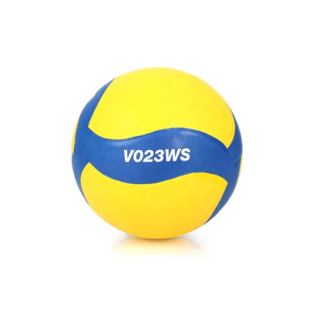 【MIKASA】螺旋型軟橡膠排球#3-訓練 3號球 運動 黃藍白(V023WS)