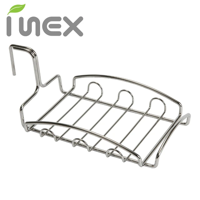 【韓國製造 INEX】雙層不銹鋼碗盤收納架 配件:菜瓜布架