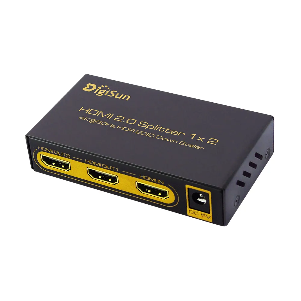 【DigiSun 得揚】UH812 4K HDMI 2.0 一進二出影音分配器
