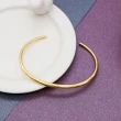 【Dinner collection】彎月型開口金色手環