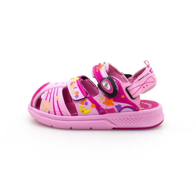 【G.P】★漫步星空★兒童輕量磁扣護趾鞋G1625B-粉色(SIZE:24-28 共二色)