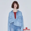 【BRAPPERS】女款 寬版落肩牛仔外套(淺藍)