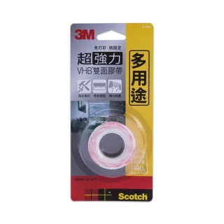 【3M】Scotch VHB超強力雙面膠帶-多用途 18mm x 1.5M