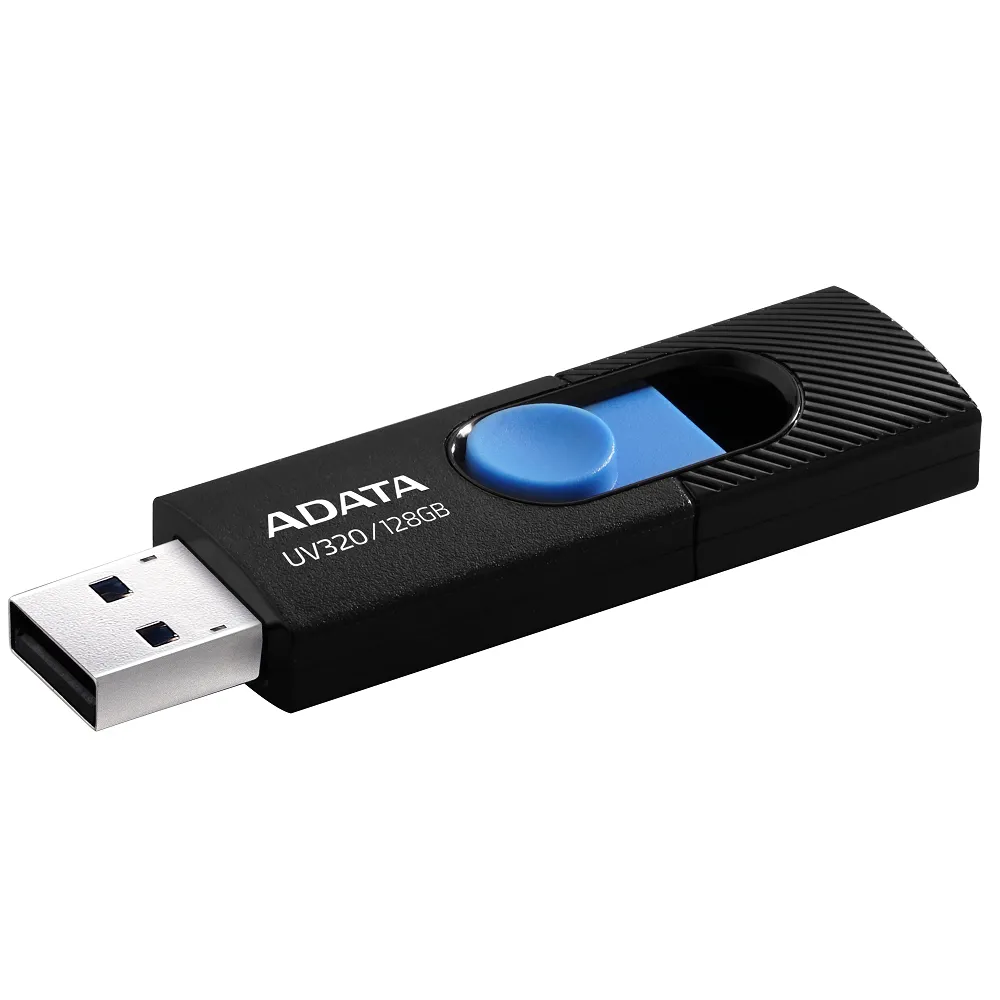 5入組【ADATA 威剛】UV320 128GB USB3.1隨身碟(黑)