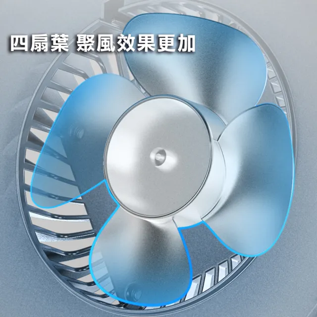 露營燈 照明燈 吊掛磁吸兩用式USB充電風扇燈 54顆LED強光版(GoTrip 微旅行)