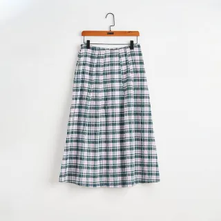 【gozo】個性格紋棉質傘裙(兩色)