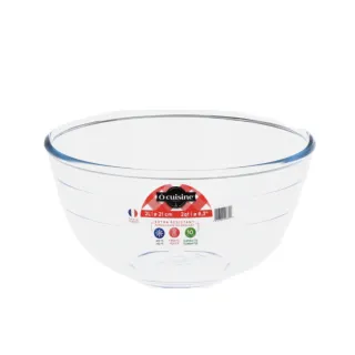 【O cuisine】法國歐酷新烘焙-百年工藝耐熱玻璃調理盆(24cm)